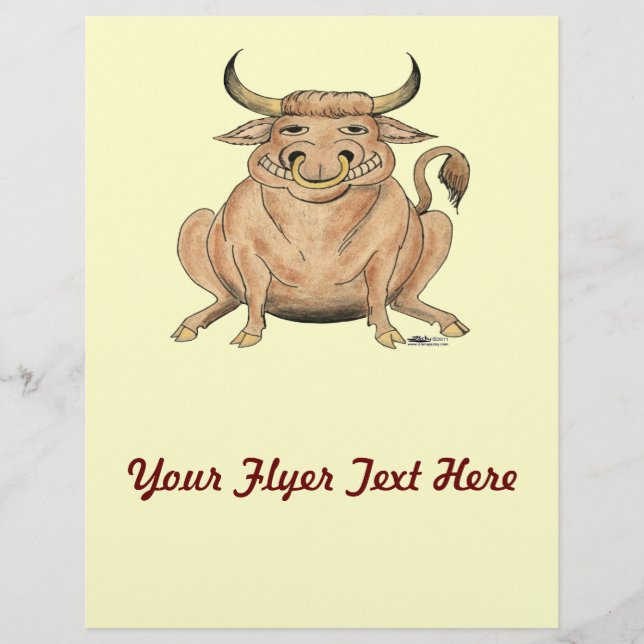 Lycklig Bull Reklamblad (Framsidan)