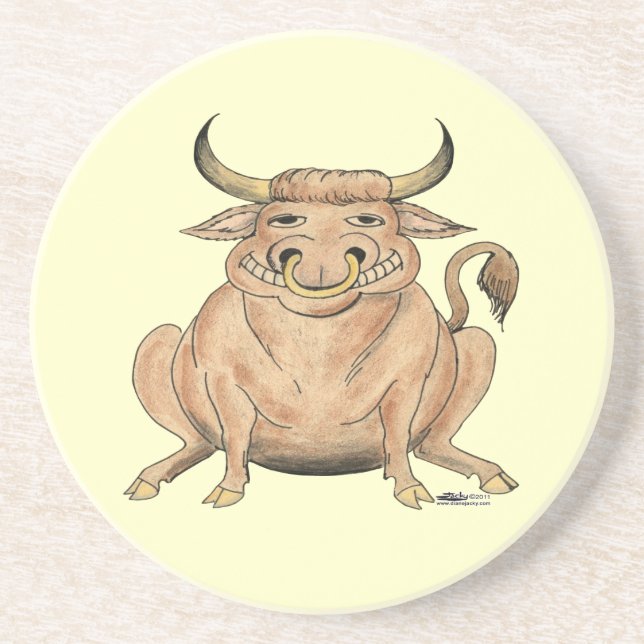 Lycklig Bull Underlägg (Framsidan)