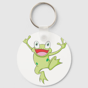 Lycklig Bullfrog Nyckelring