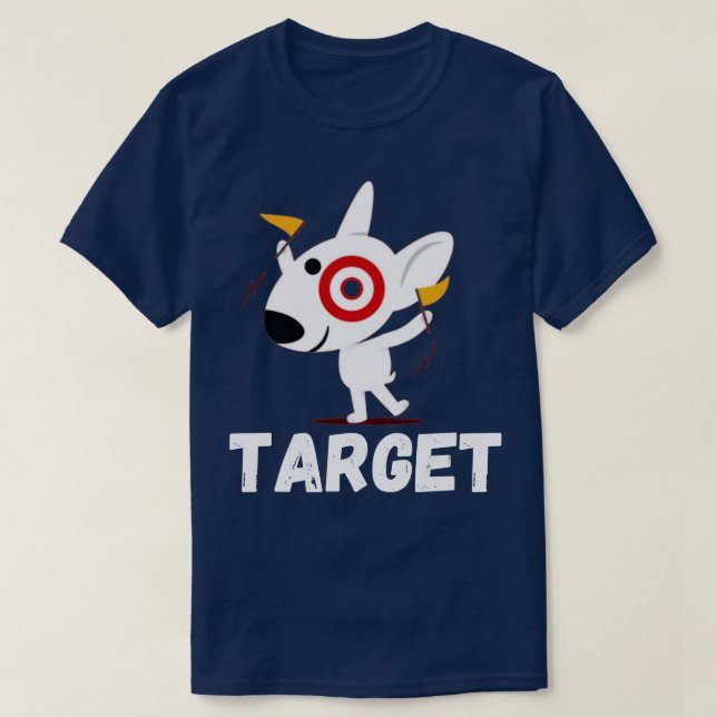 Lycklig Bullseye Hund Team Member TShirt 2 T Shirt (Design framsida)