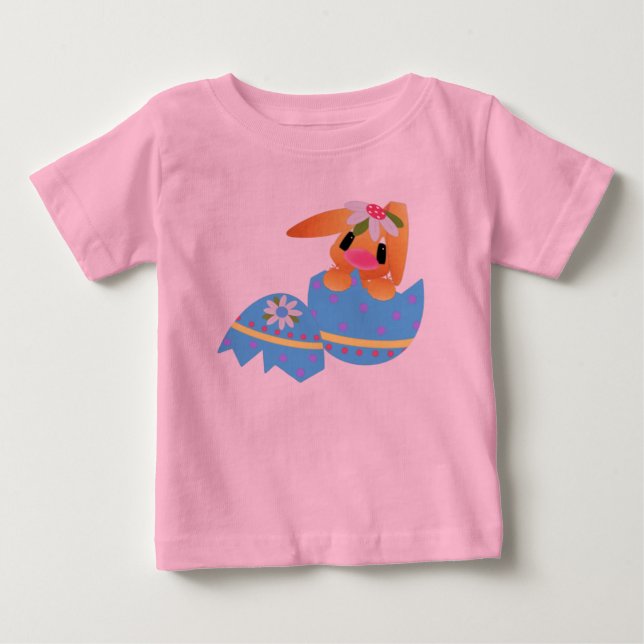 Lycklig Bunny* Baby Bra Jersey T-Shirt (Framsida)