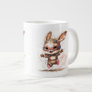 Lycklig Bunny Jumbo Mugg