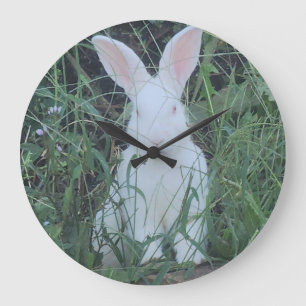 Lycklig Bunny Stor Klocka