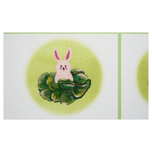 Lycklig Buns i kål Tyg (Fat Quarter)