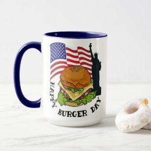 Lycklig burger dag mugg