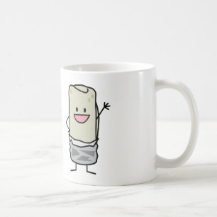 Lycklig Burrito som vinkar hejer Kaffemugg