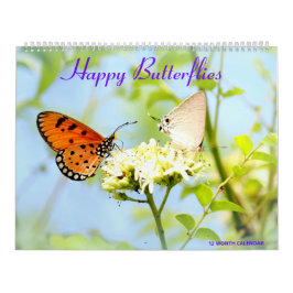 Lycklig Butterflies Kalender