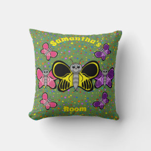Lycklig Butterflies Square Pillow Kudde