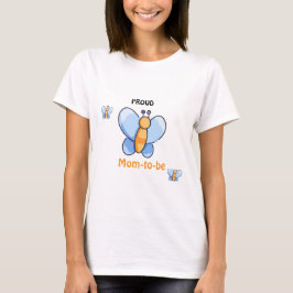 Lycklig Butterfly BabyShower Mamma-to-be T-Shirt