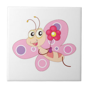 LYCKLIG BUTTERFLY GIRL KAKELPLATTA