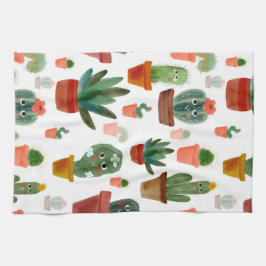 Lycklig Cacti Kökshandduk