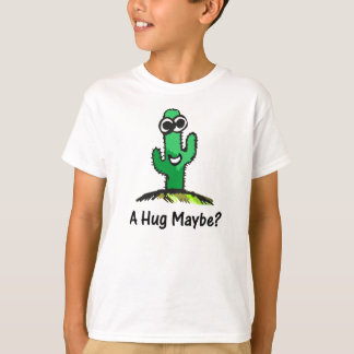 Lycklig Cactus Tecknad Tee Shirt