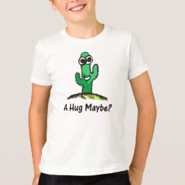 Lycklig Cactus Tecknad Tee Shirt