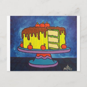 Lycklig Cake Vykort