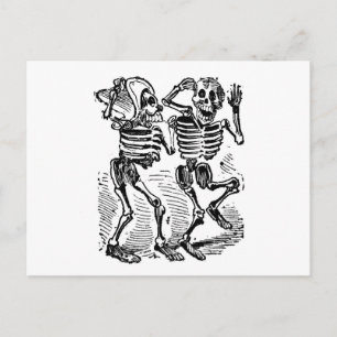 "Lycklig Calaveras" Mexikanska Day of the dead Vykort