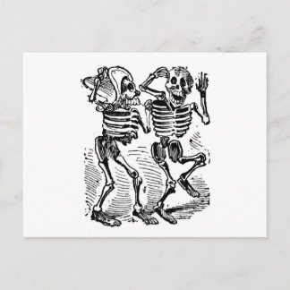 "Lycklig Calaveras" Mexikanska Day of the dead Vykort