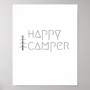 lycklig campare. Affisch & Tryck