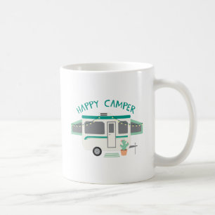 Lycklig campare kaffemugg