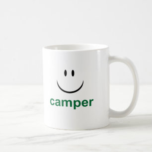 Lycklig campare kaffemugg