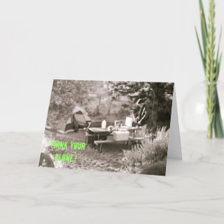 Lycklig campare kort