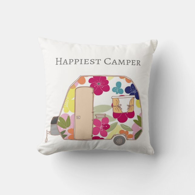 Lycklig campare - mest lycklig campare kudde (Framsida)