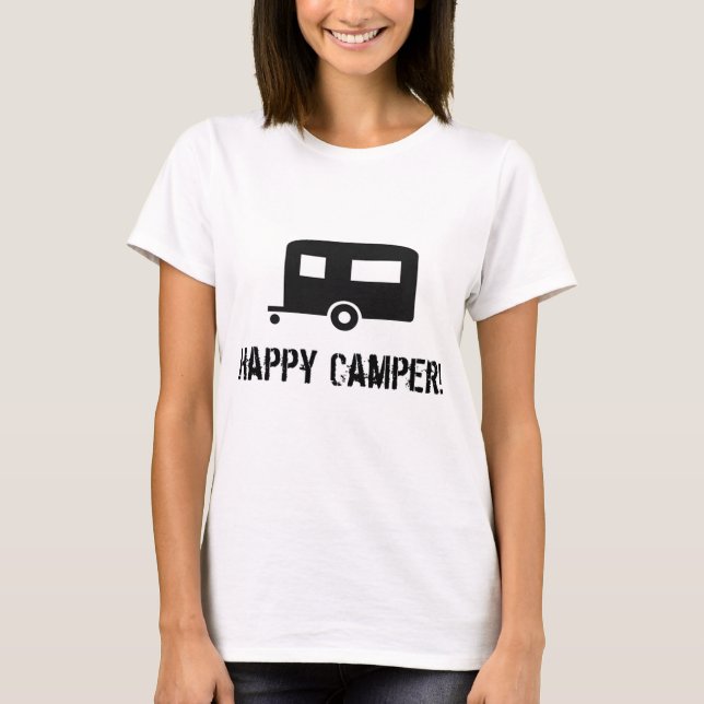 Lycklig campare! tee shirt (Framsida)