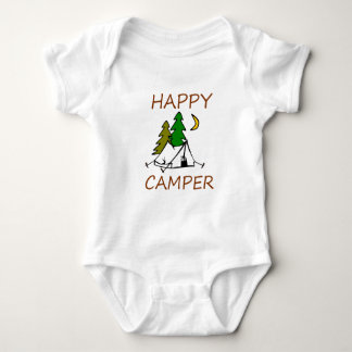 Lycklig campare utomhus tee shirt