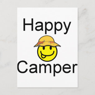 Lycklig campare vykort