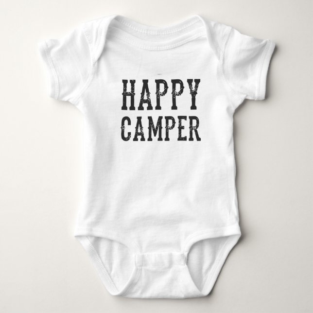 Lycklig camparebaby t-shirt (Framsida)