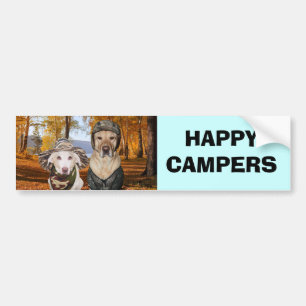 LYCKLIG CAMPAREhund/labb Bildekal