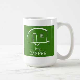 Lycklig camparekaffemugg kaffemugg