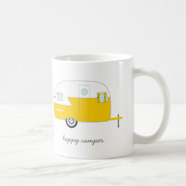 Lycklig camparemugg - gult kaffemugg