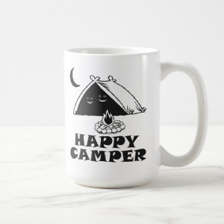 Lycklig camparemugg kaffemugg