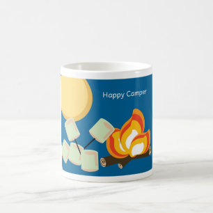Lycklig camparemugg kaffemugg
