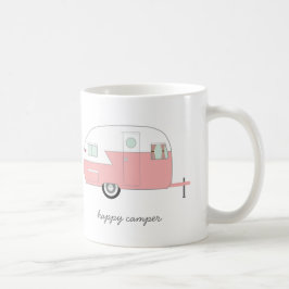 Lycklig camparemugg - rosa kaffemugg