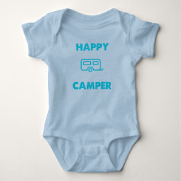 Lycklig Camper - Baby 1 Biet Body Kostym T Shirt