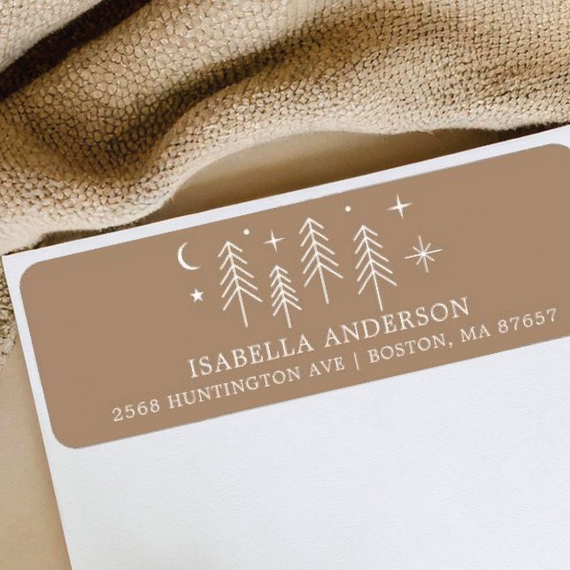 Lycklig Camper Baby Shower Adress Returadress Etikett (Skapare uppladdad)