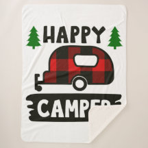 Lycklig Camper Buffalo Play Sherpa Blanket