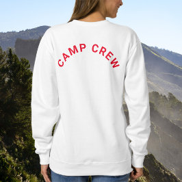 Lycklig Camper Camp Crew Retro Red White T Shirt