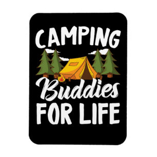 Lycklig Camper Camping Buddies for Life Magnet