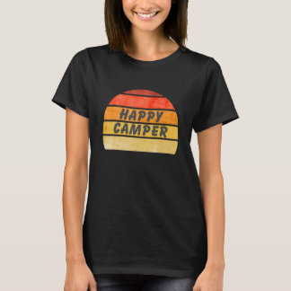 Lycklig Camper Camping Caravan Caravan Caravan T Shirt