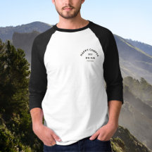 Lycklig Camper Camping Crew Vintage Black Raglan