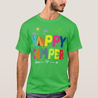 Lycklig Camper Camping Funny Gift T Shirt