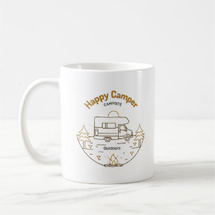 Lycklig Camper Campsite Mugg