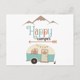 Lycklig Camper Cute Retro RV Vykort