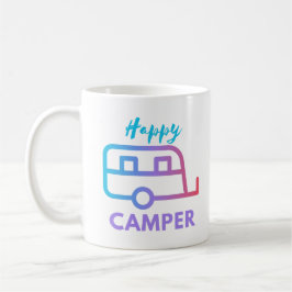 Lycklig Camper Drag bakom Äventyr Kaffemugg