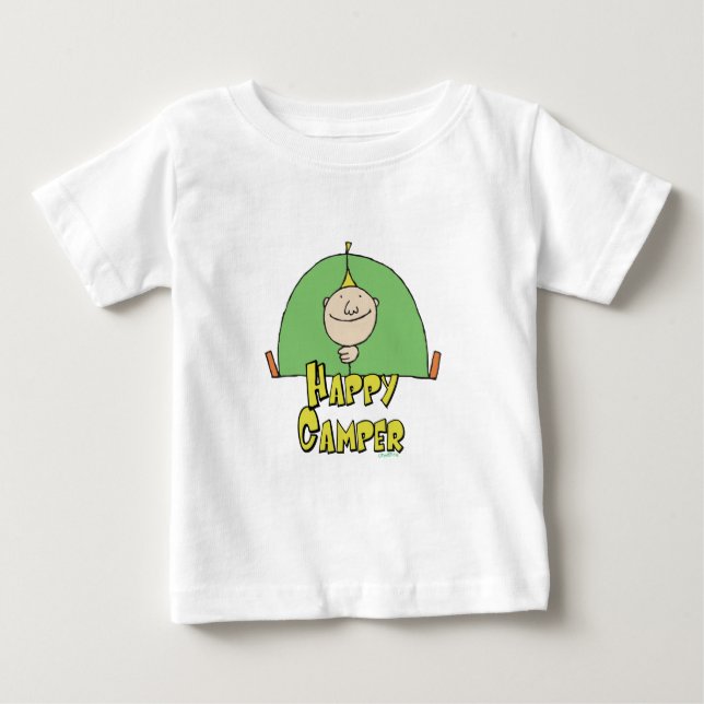 Lycklig Camper Guy T Shirt (Framsida)
