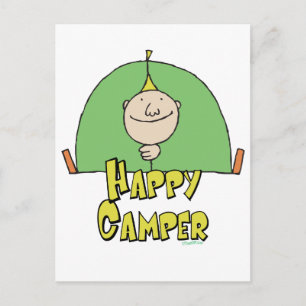 Lycklig Camper Guy Vykort