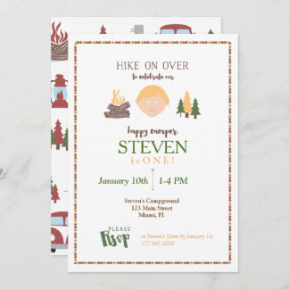 Lycklig Camper-inbjudan Inbjudningar