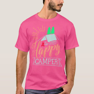 Lycklig Camper - Kampanj för För manar kvinnor och T Shirt